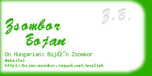 zsombor bojan business card